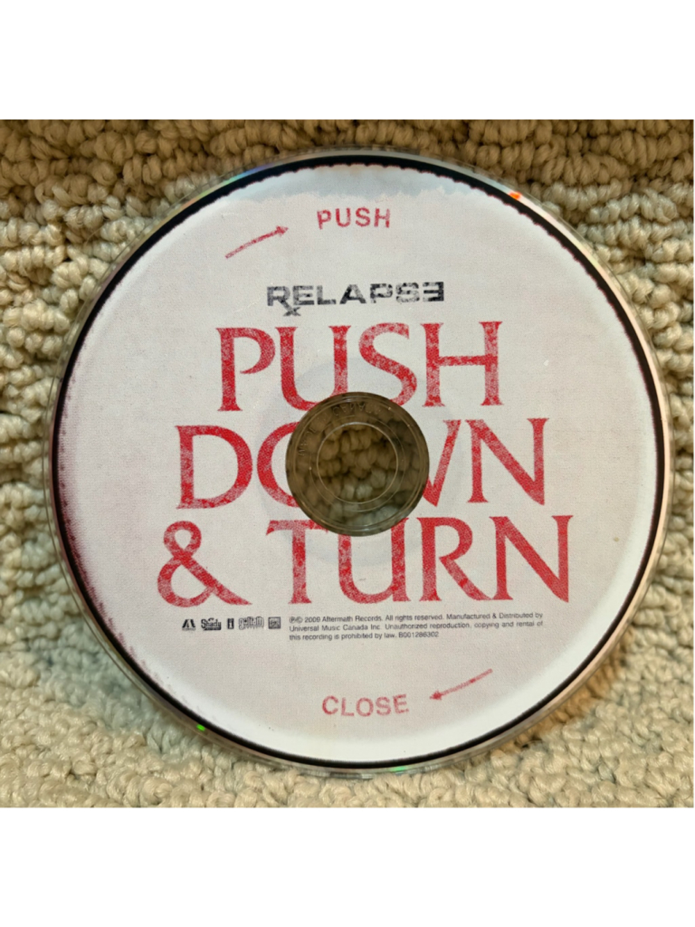 Eminem Relapse CD Album